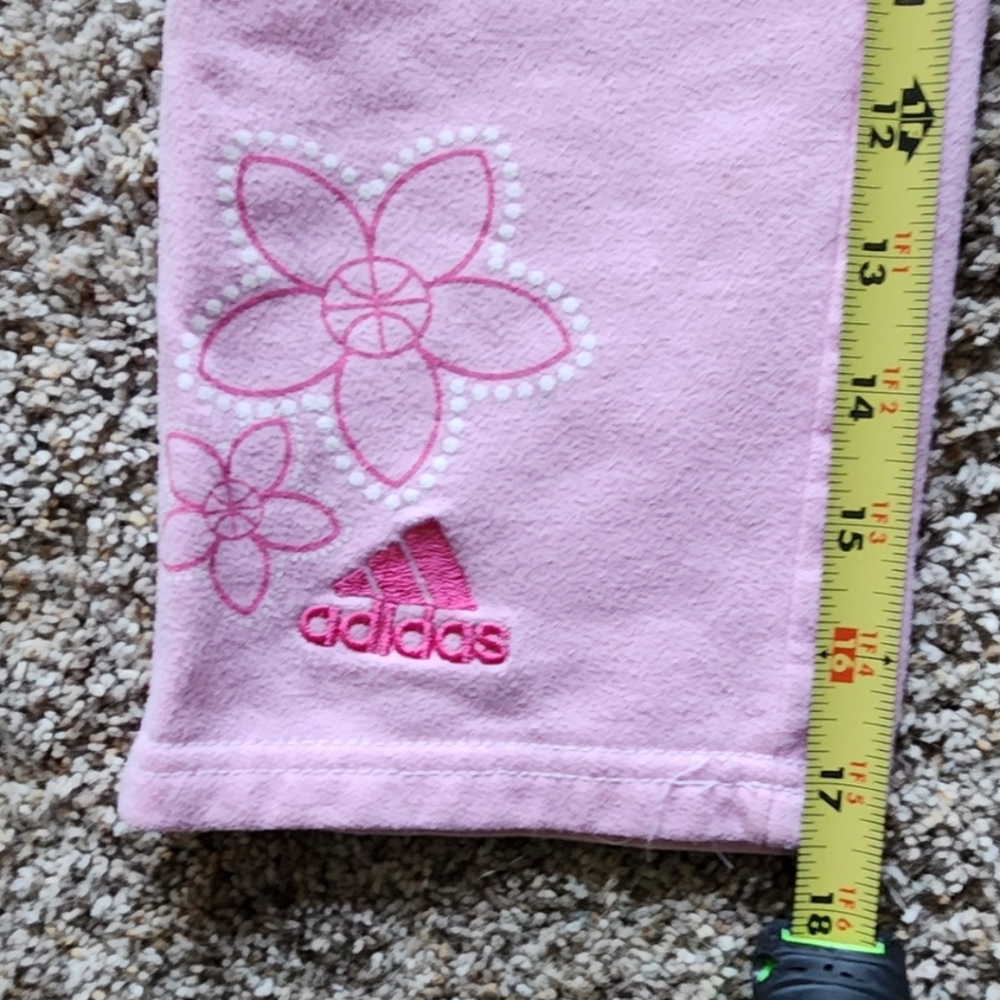 Adidas girl's sweatpants size large 6X, color pink - Picture 5 of 8